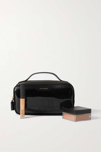 Anya Hindmarch + NET SUSTAIN Nails Kit embossed leather-trimmed recycled nylon and PVC cosmetics case outlook