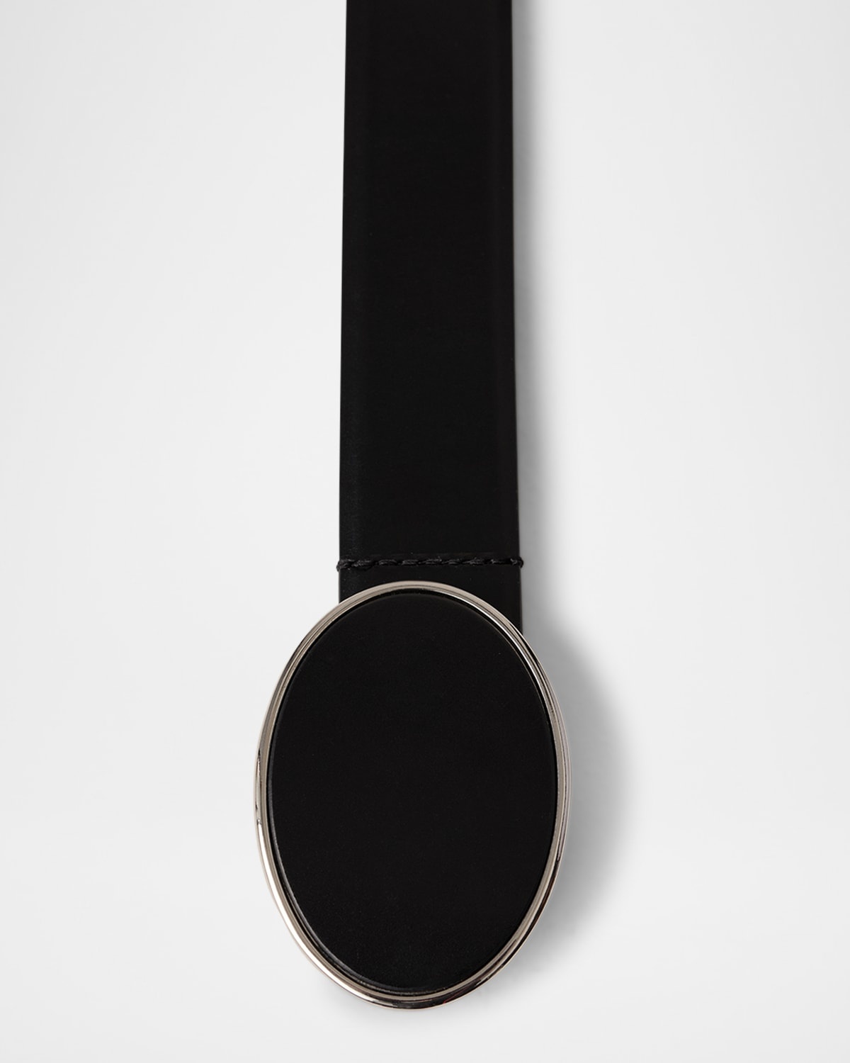 Flint Buckle Leather Belt - 5