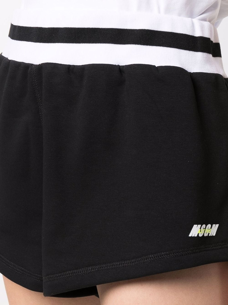logo-print track shorts 5