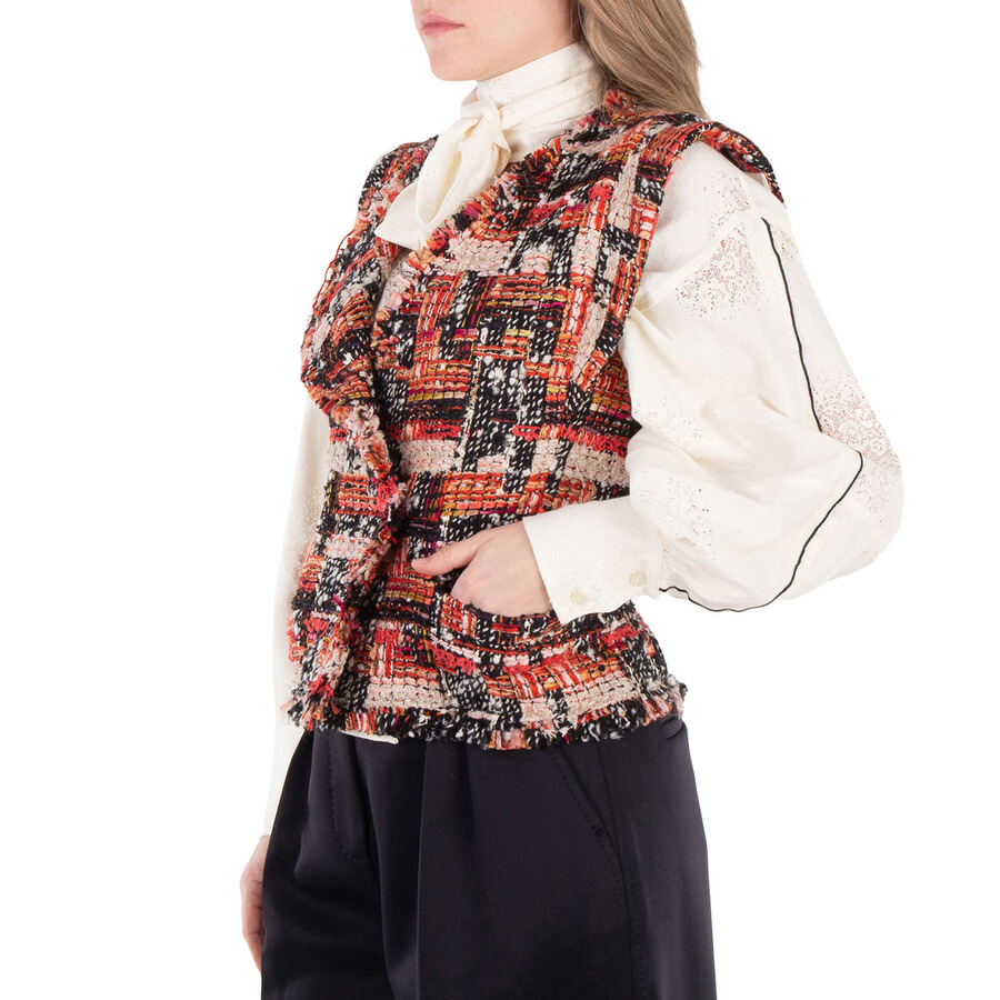 Isabel Marant Ladies Pink Djiroy Wool Tweed Vest - 4