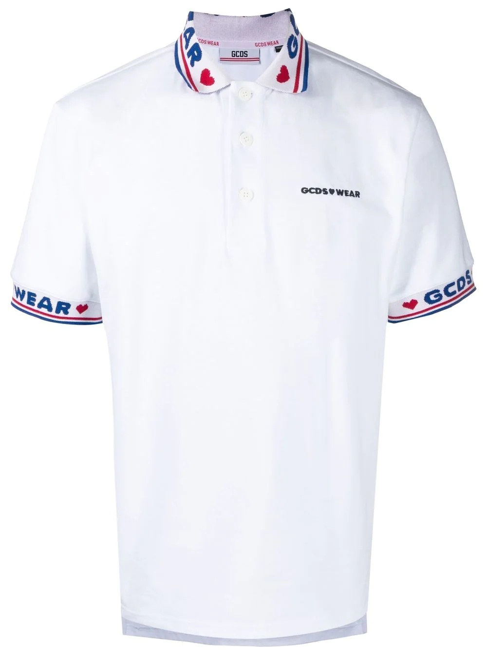 logo-trimmed polo shirt - 1