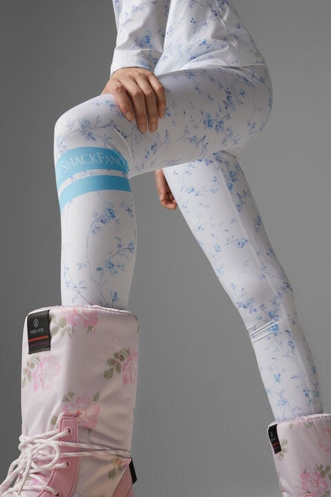 Love Tights in White/Blue - 5