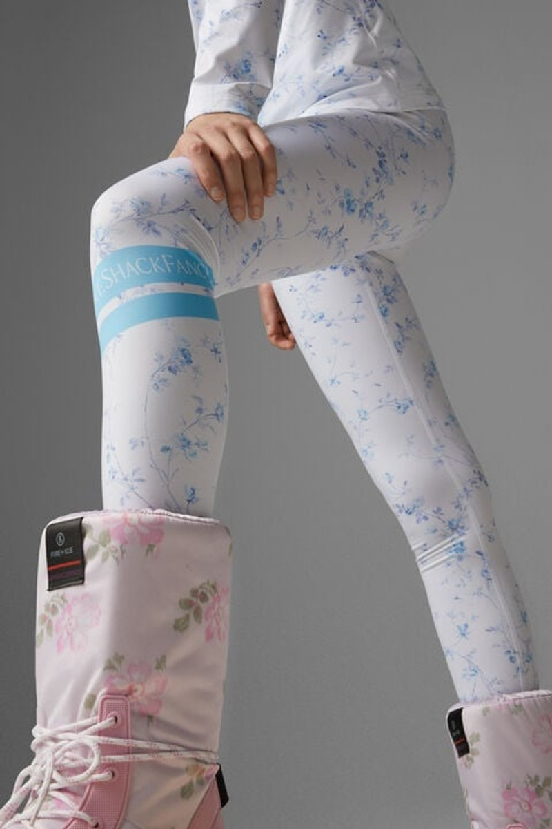 Love Tights in White/Blue 5