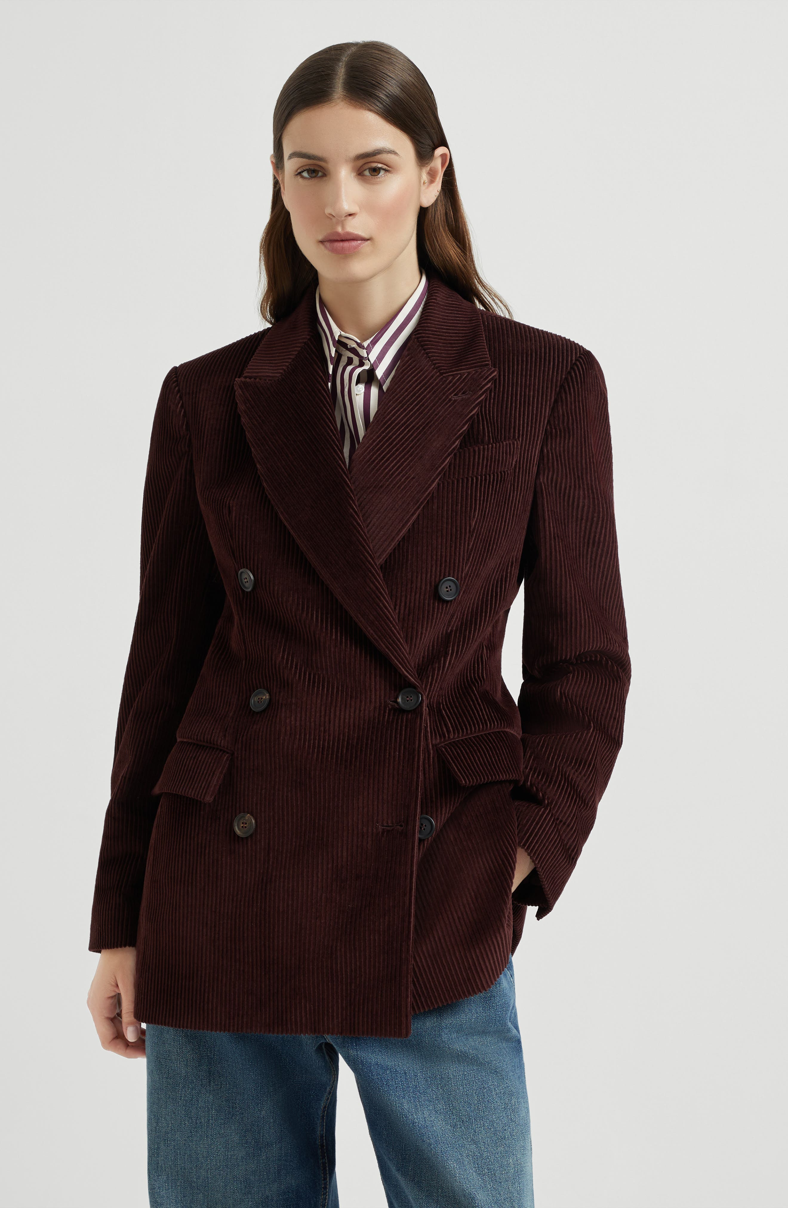Brunello Cucinelli Corduroy blazer in Burgundy at Nordstrom - 2