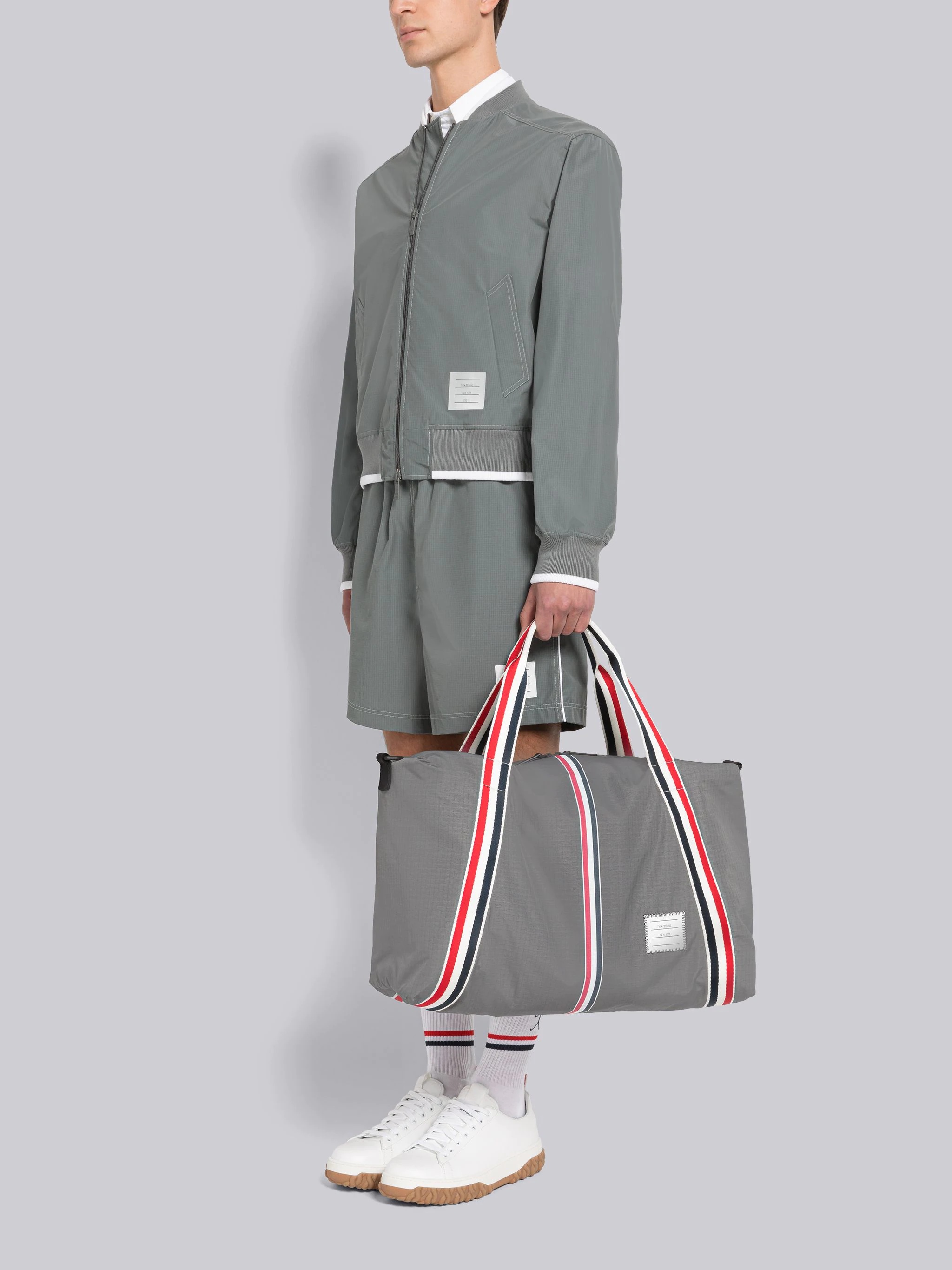 Ripstop Stripe Handle Weekend Bag - 6