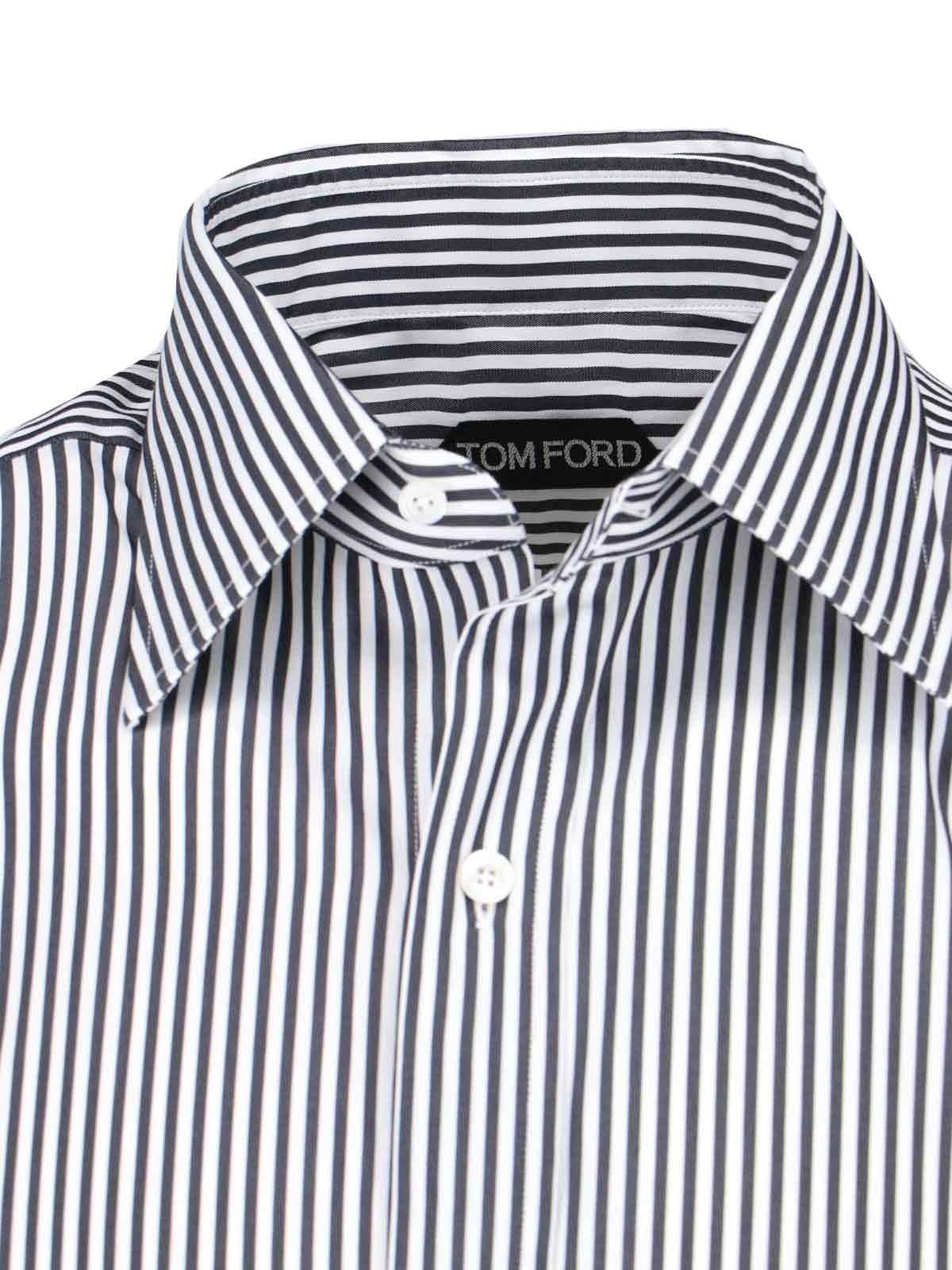 STRIPED SLIM SHIRT - 3