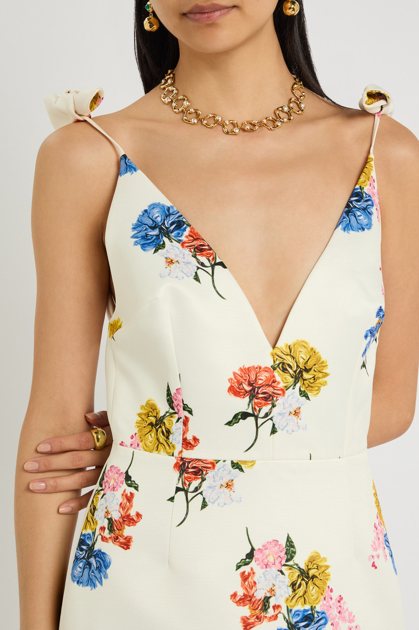 Emilia Wickstead Vero Floral-print Faille Mini Dress - 5