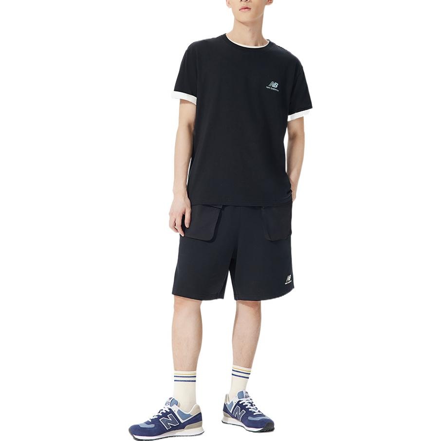 New Balance Graphic Print Tee 'Black Yellow Green' AMT22366-BK - 3