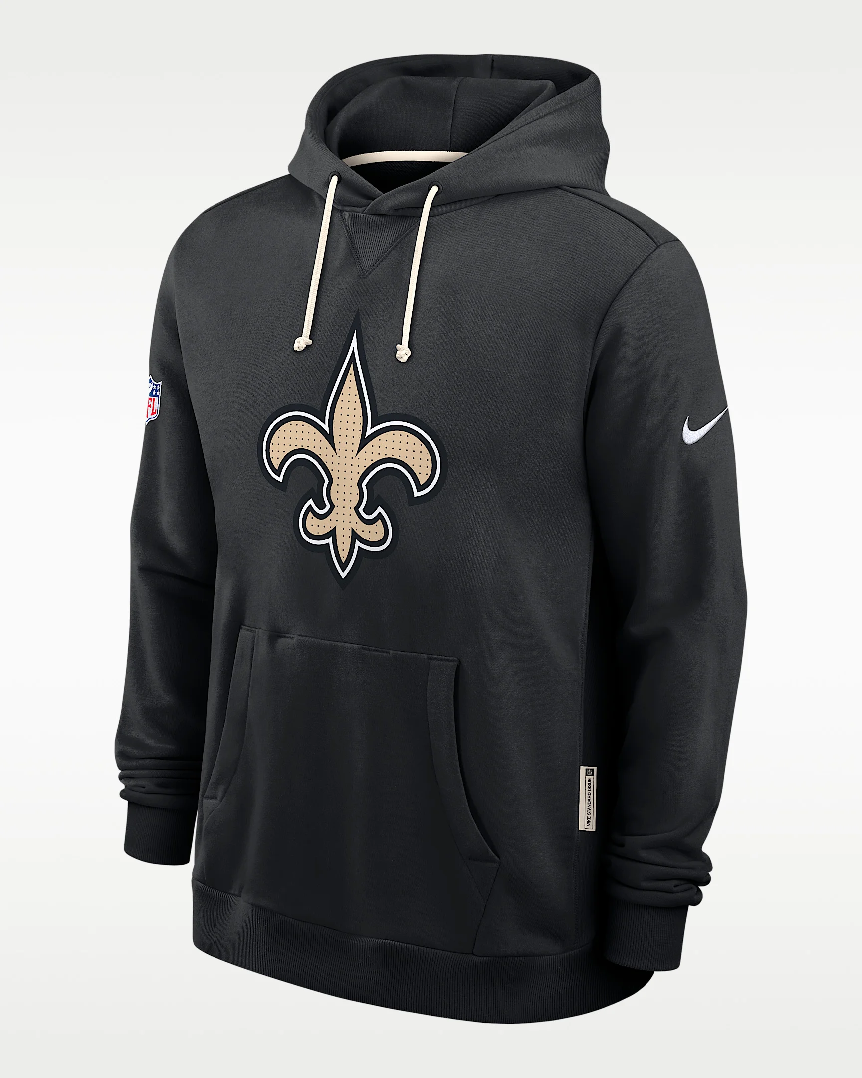 New Orleans Saints Initial Home Sideline Men's Nike Dri-FIT NFL Pullover Hoodie - 1