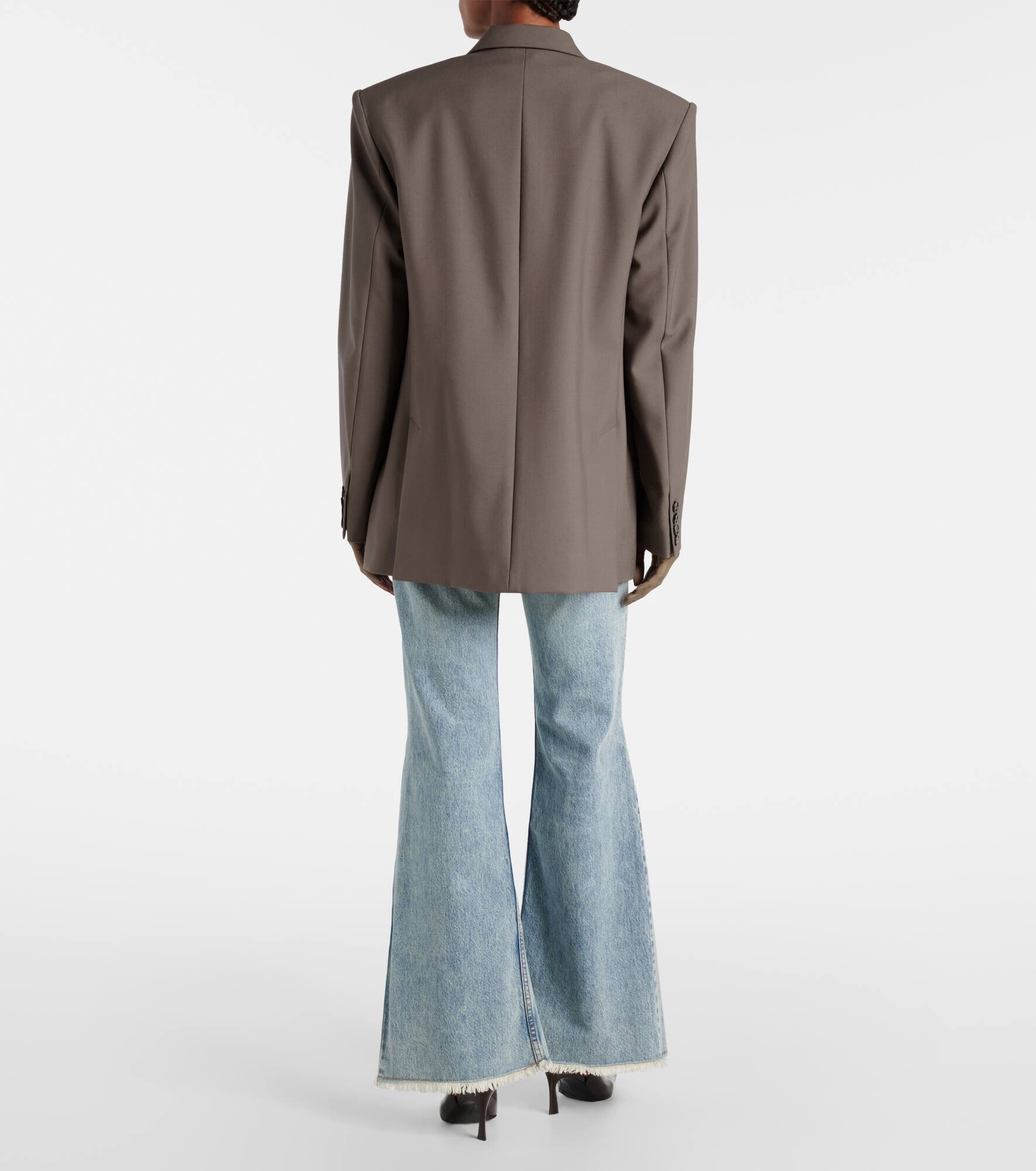 Oversized wool blazer - 3