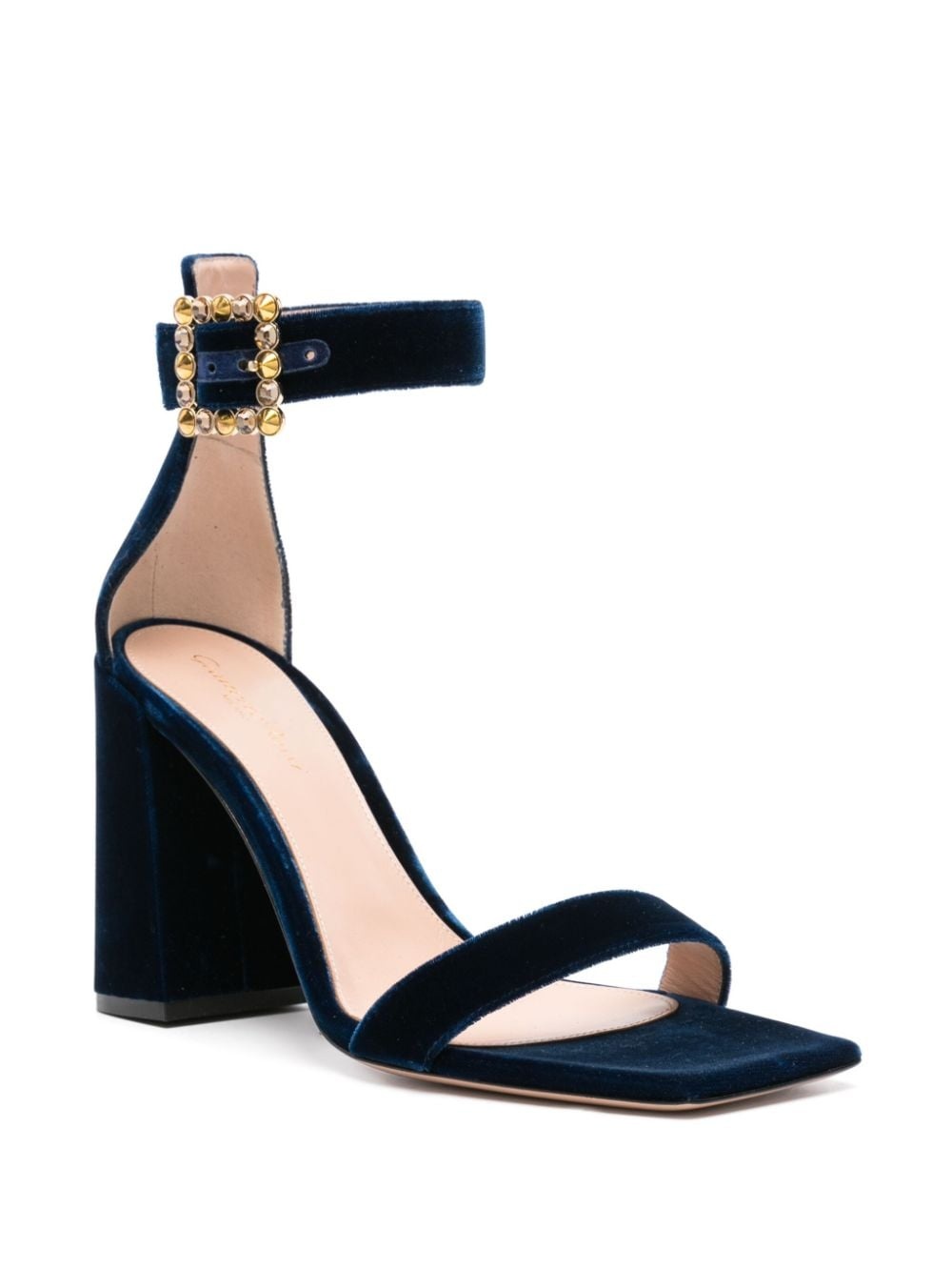 Rossi Wondy 95mm velvet sandals - 2