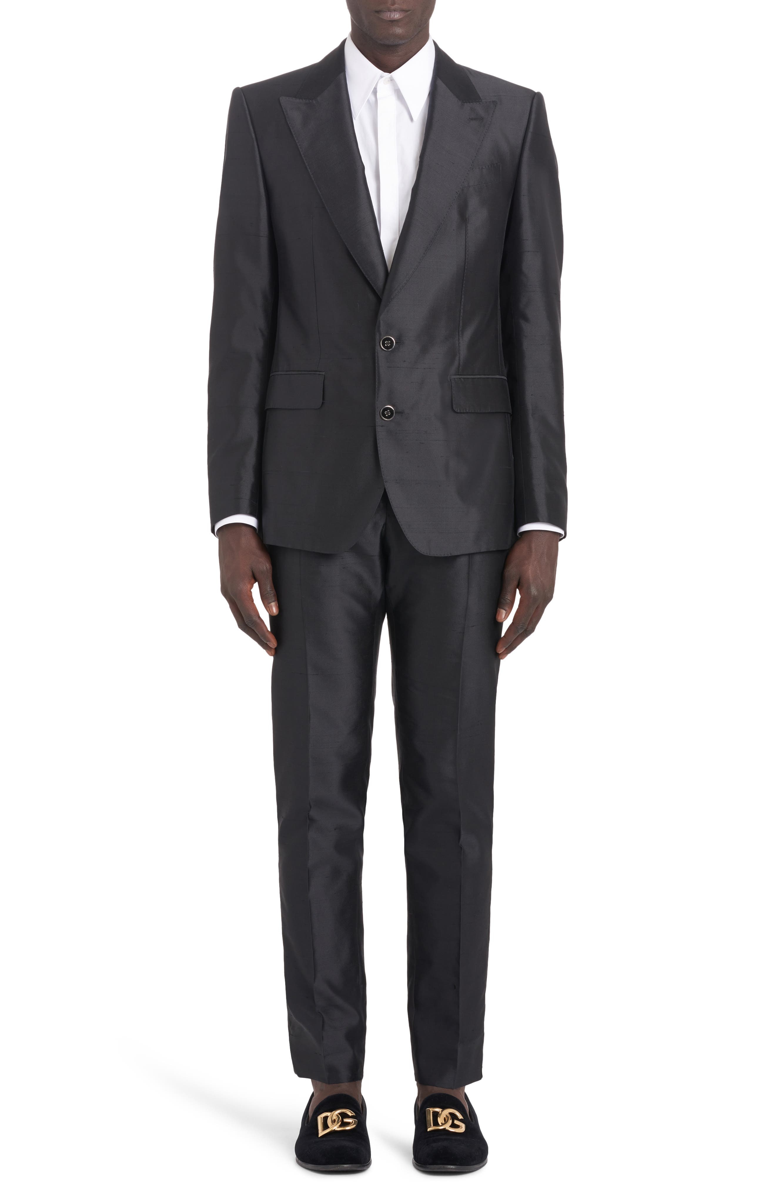 Sicilia Fit Silk Shantung Two-Piece Suit - 9
