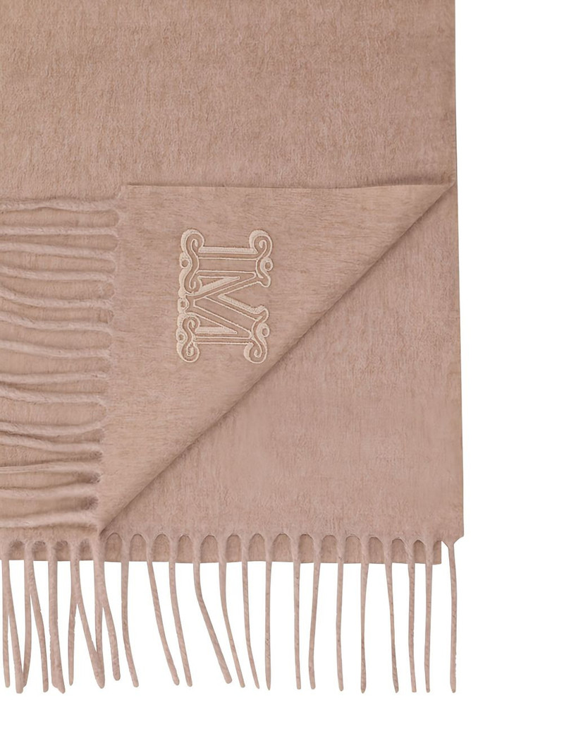 Max Mara embroidered-fringe scarf outlook