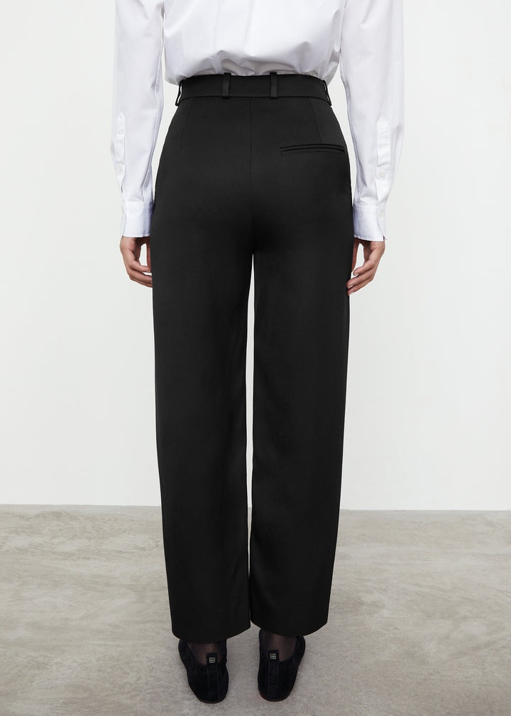 Twisted seam cotton wool trousers - 5