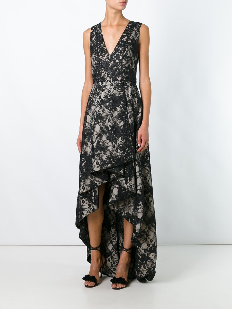 Alice + Olivia v neck high low dress outlook