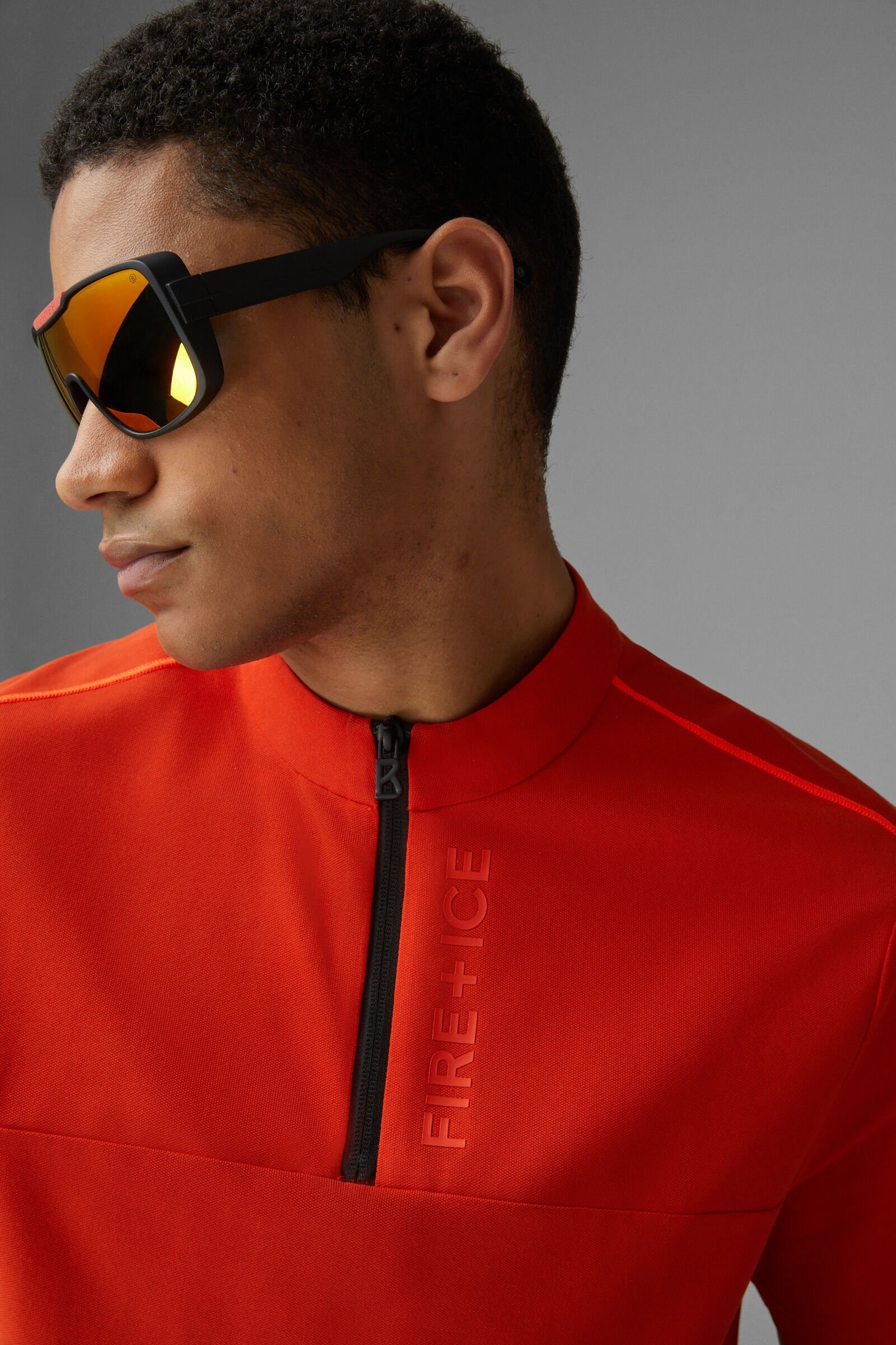 Abraham Functional polo shirt in Red - 4