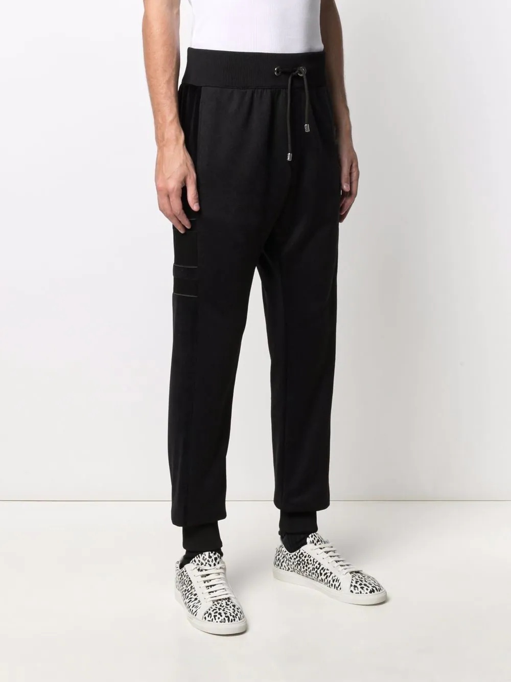 jacquard monogram track pants - 3