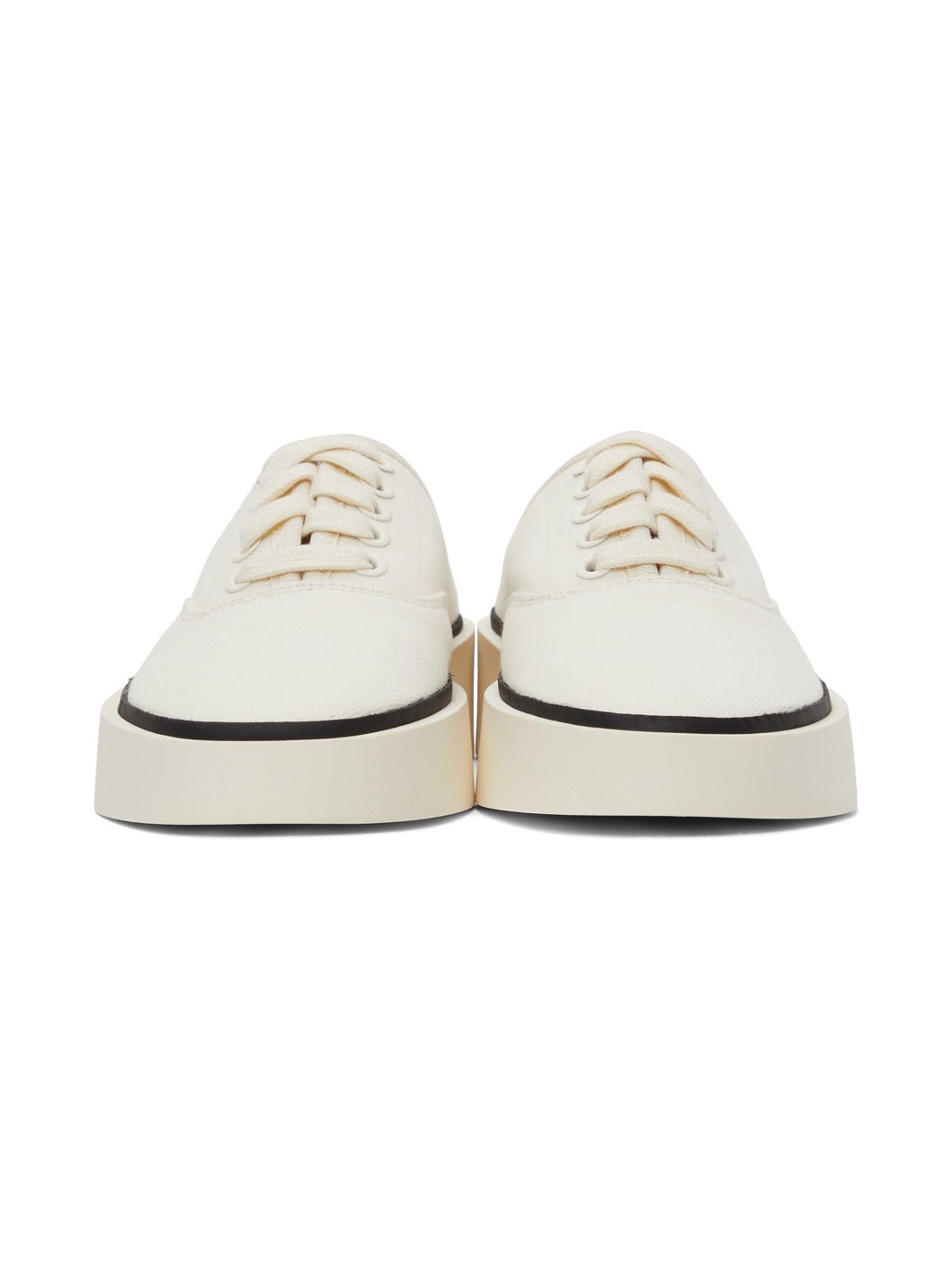 White Canvas 101 Backless Sneakers - 2