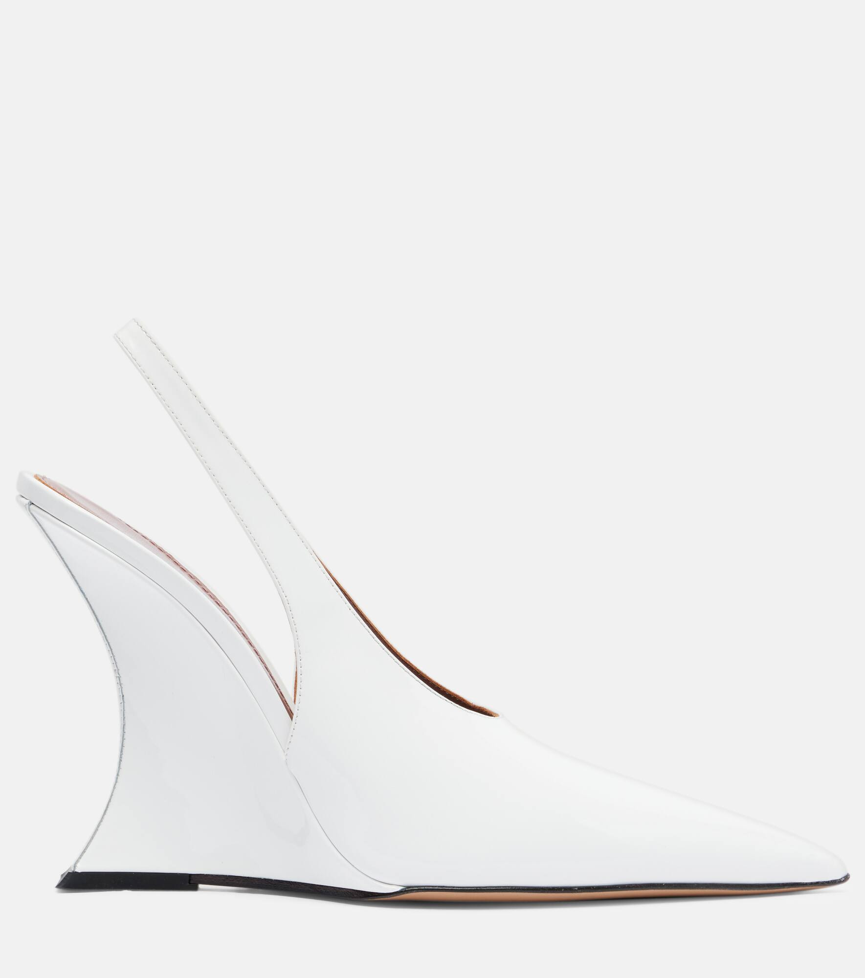 Nina 105 patent leather slingback pumps - 4