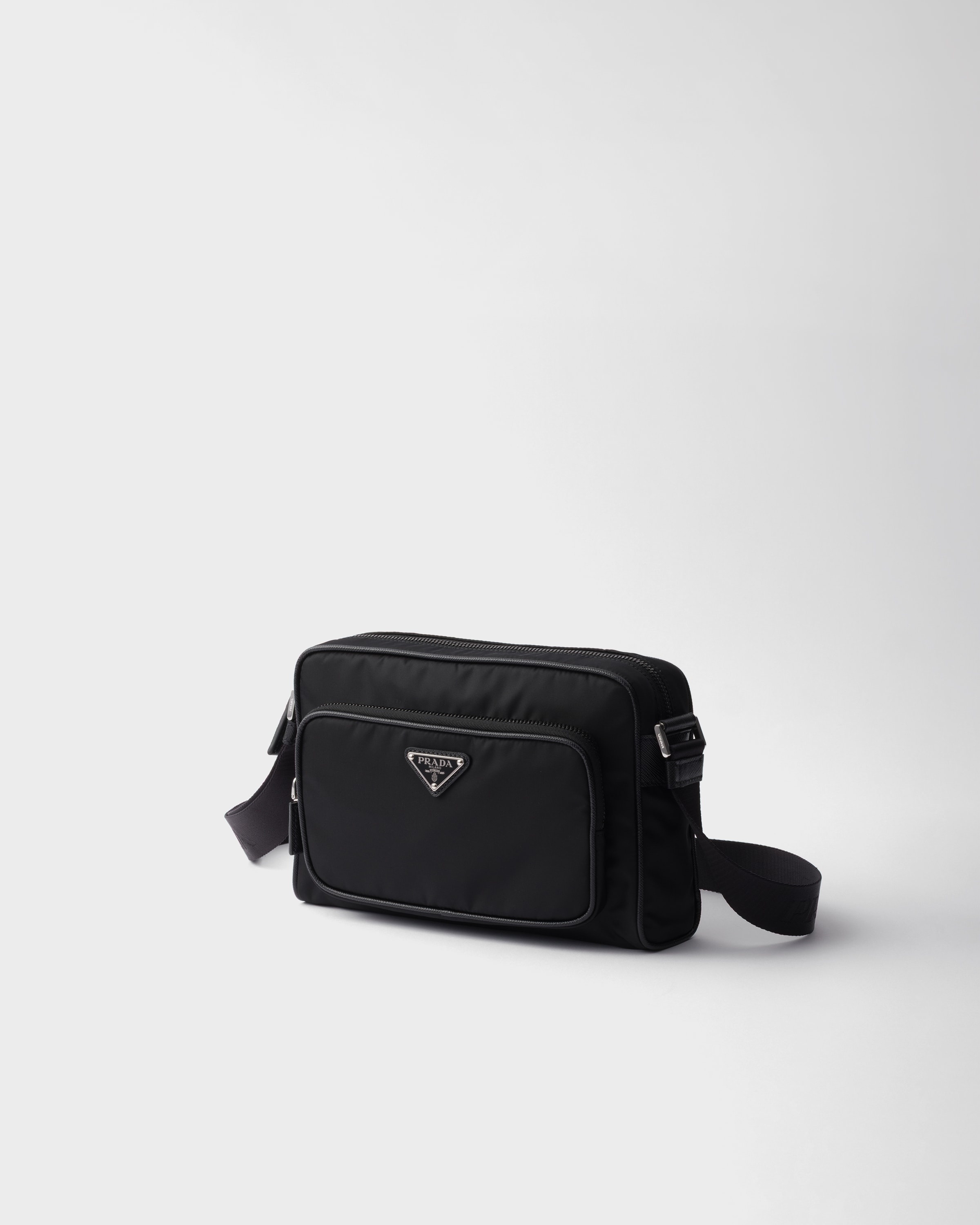 Small Re-Nylon and Saffiano leather shoulder bag - 3