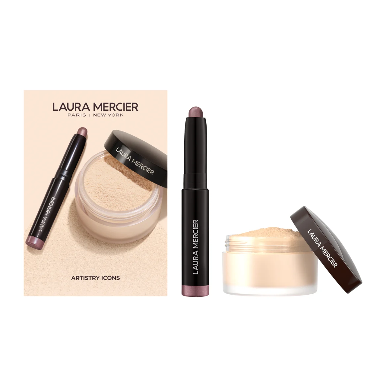 Artistry Icons Translucent Loose Setting Powder and Mini Caviar Stick Eye Shadow Set - 1