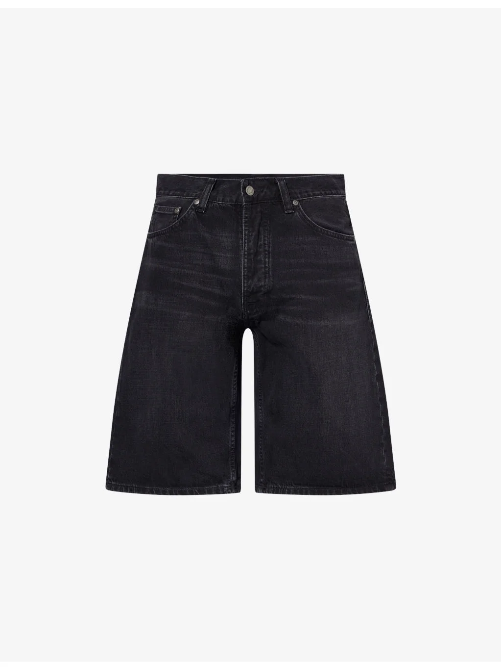 Zeb Mid-Rise Cotton Denim Shorts - 1