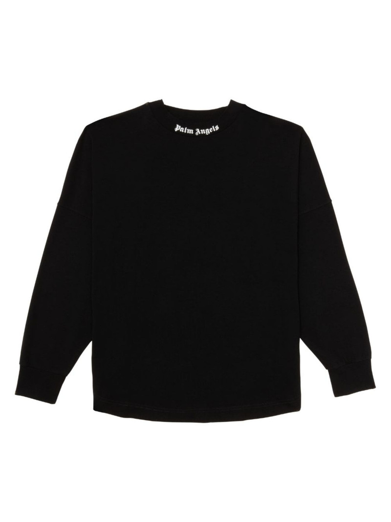 logo-print long-sleeved sweatshirt - 1