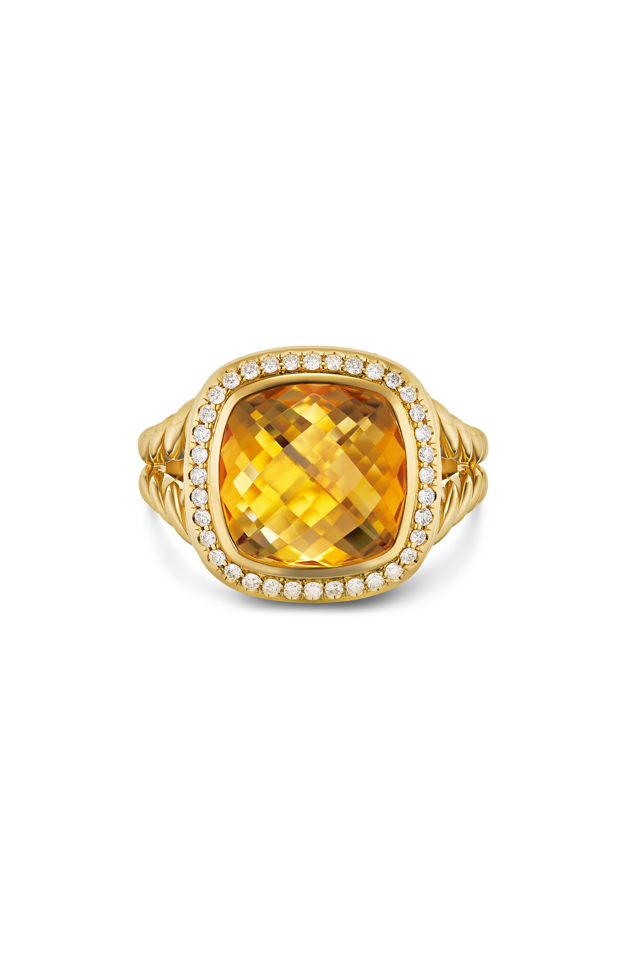 David Yurman Albion Ring in 18K Yellow Gold with Diamonds in Yellow/18K Gold at Nordstrom - 1