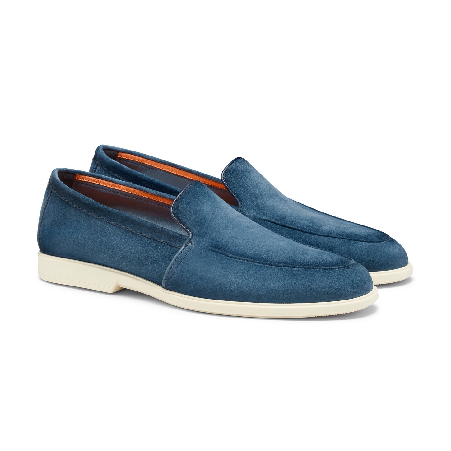 Men's denim blue suede loafer - 2