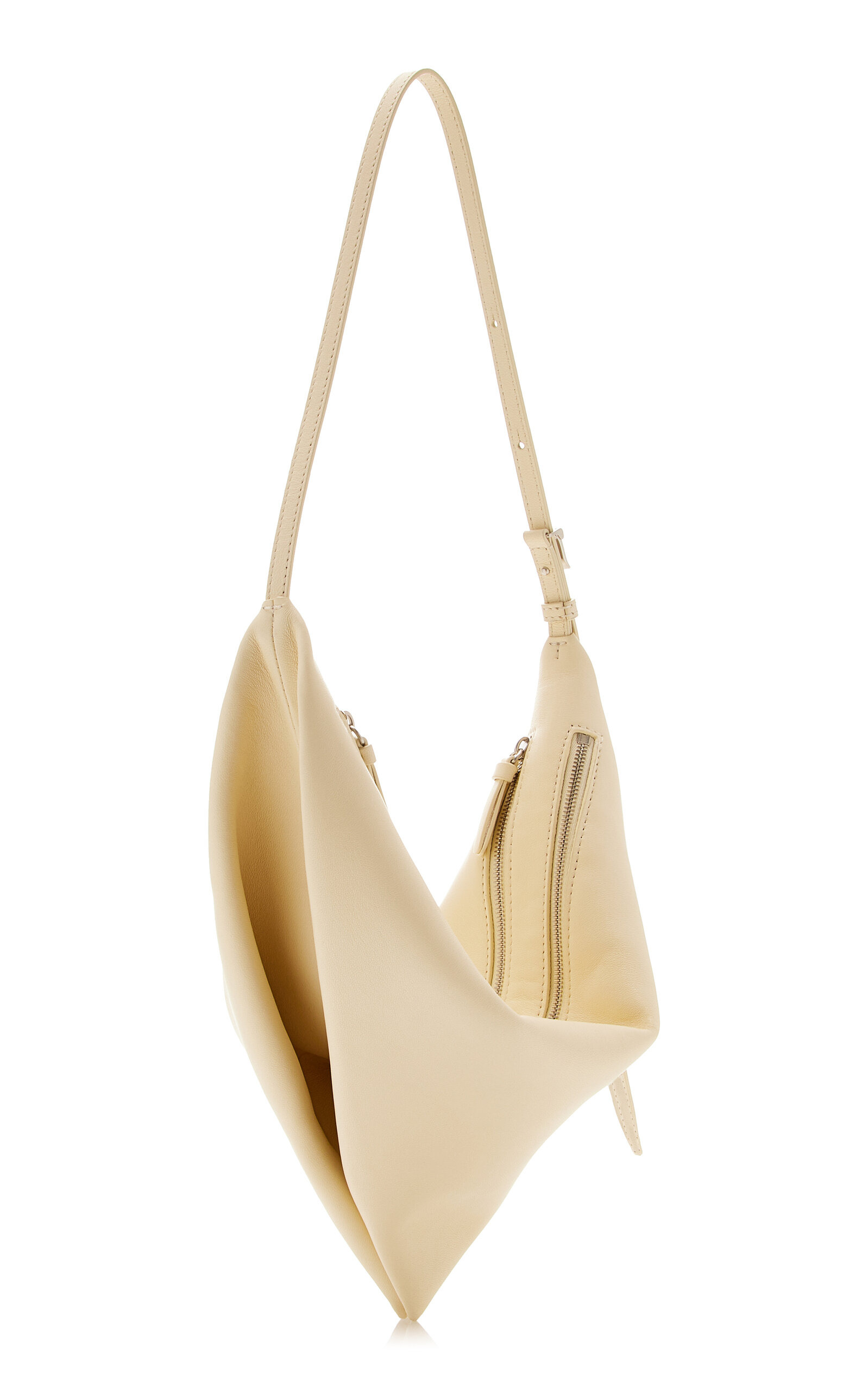 Tetra Nappa Leather Shoulder Bag yellow - 3