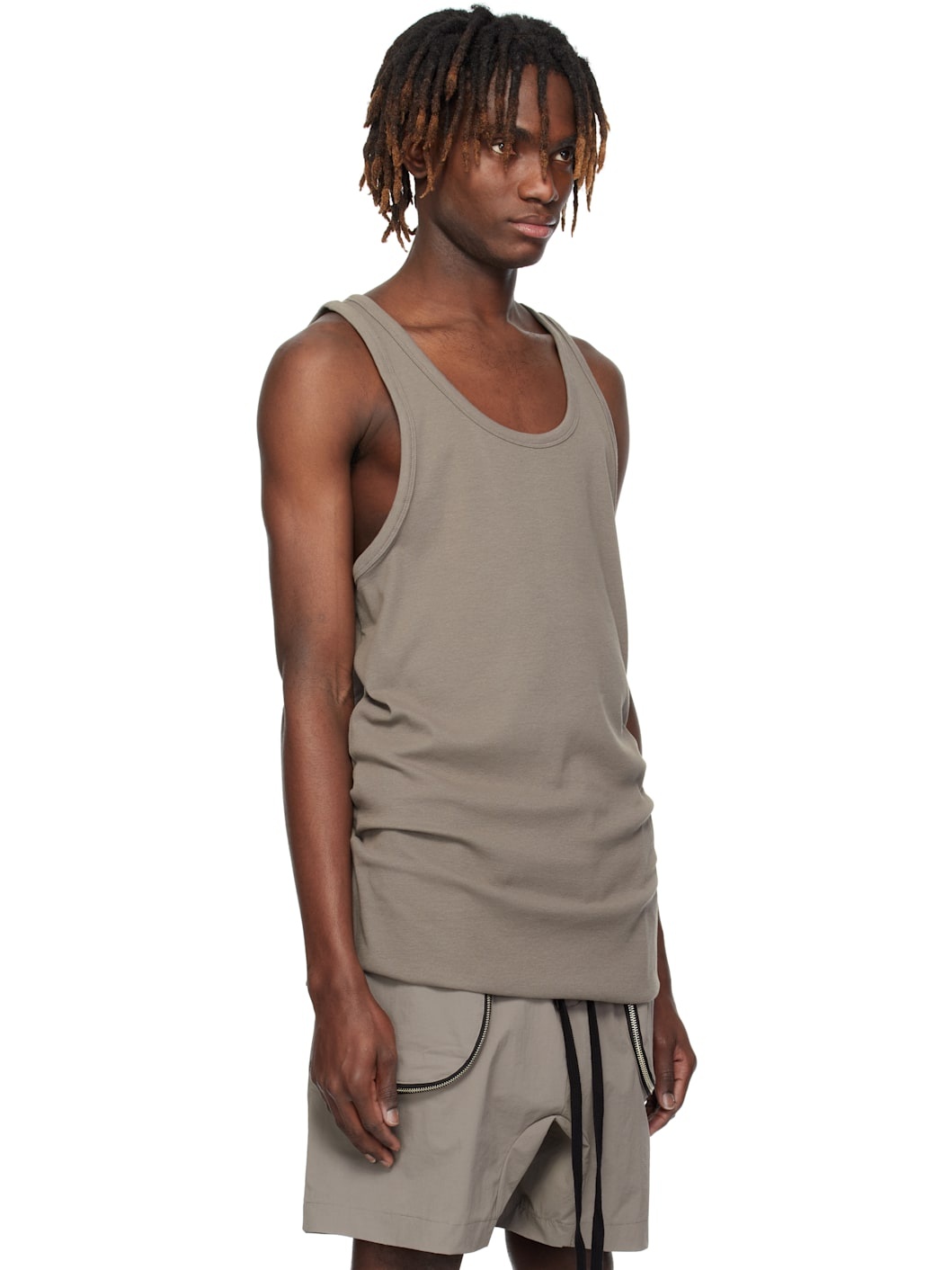 Taupe M TS 854 Tank Top - 2