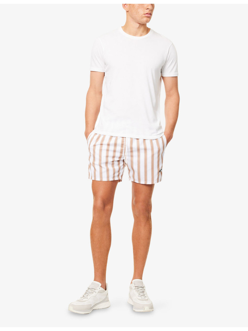 BOSS Piranha Floral-Pattern Swim Shorts outlook