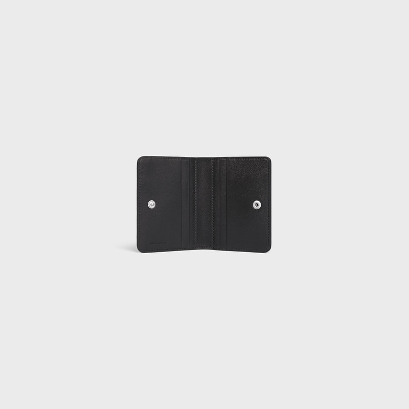 CELINE BI-FOLD CARD HOLDER IN Grained Calfskin outlook