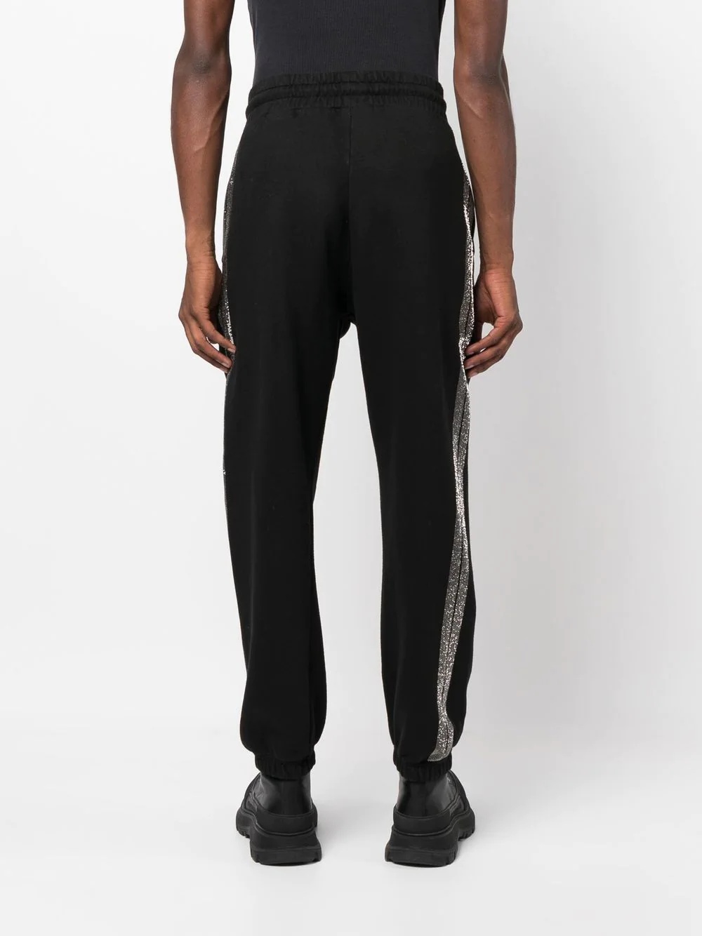 logo-print cotton track pants - 4