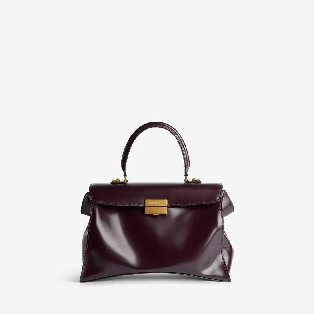 Women's Hourglass Avenue Top Handle Bag Medium in Raisin - 1