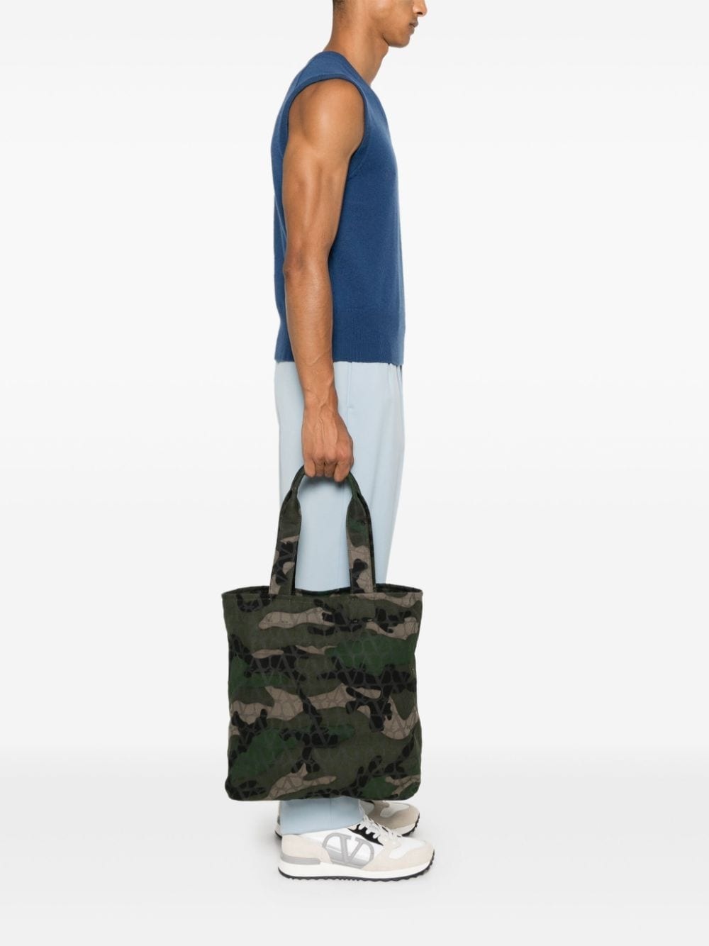 camouflage-pattern tote bag - 2