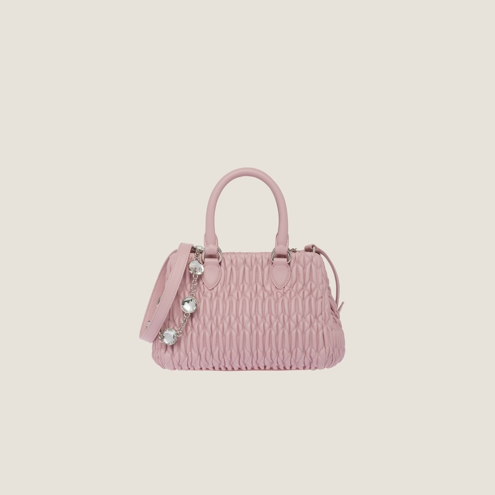 Miu Crystal nappa leather handbag - 3