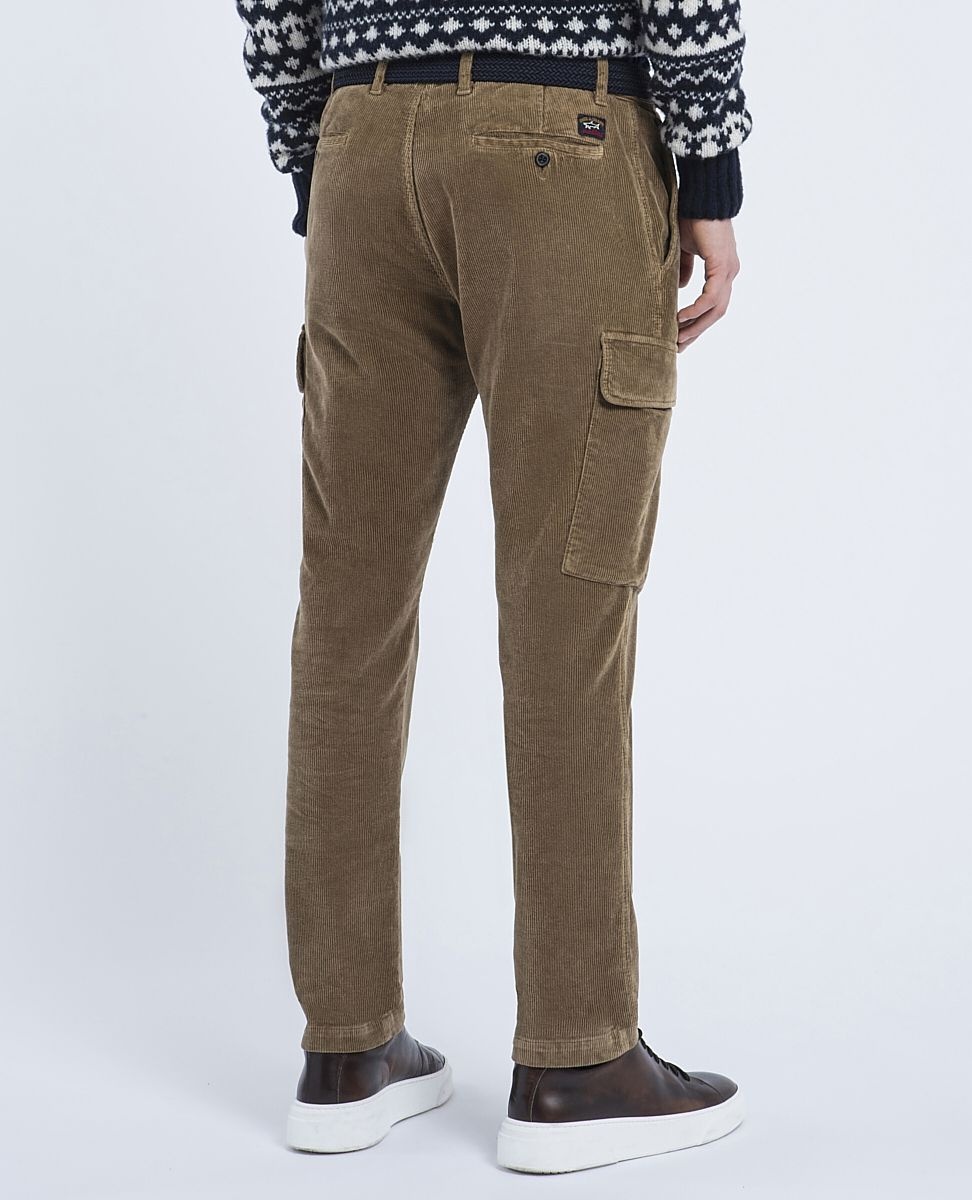 Soft Touch Corduroy Cargo Trousers - 4