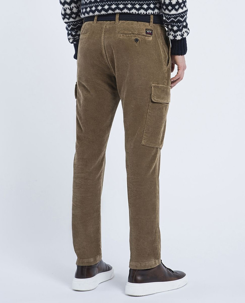 Soft Touch Corduroy Cargo Trousers 4