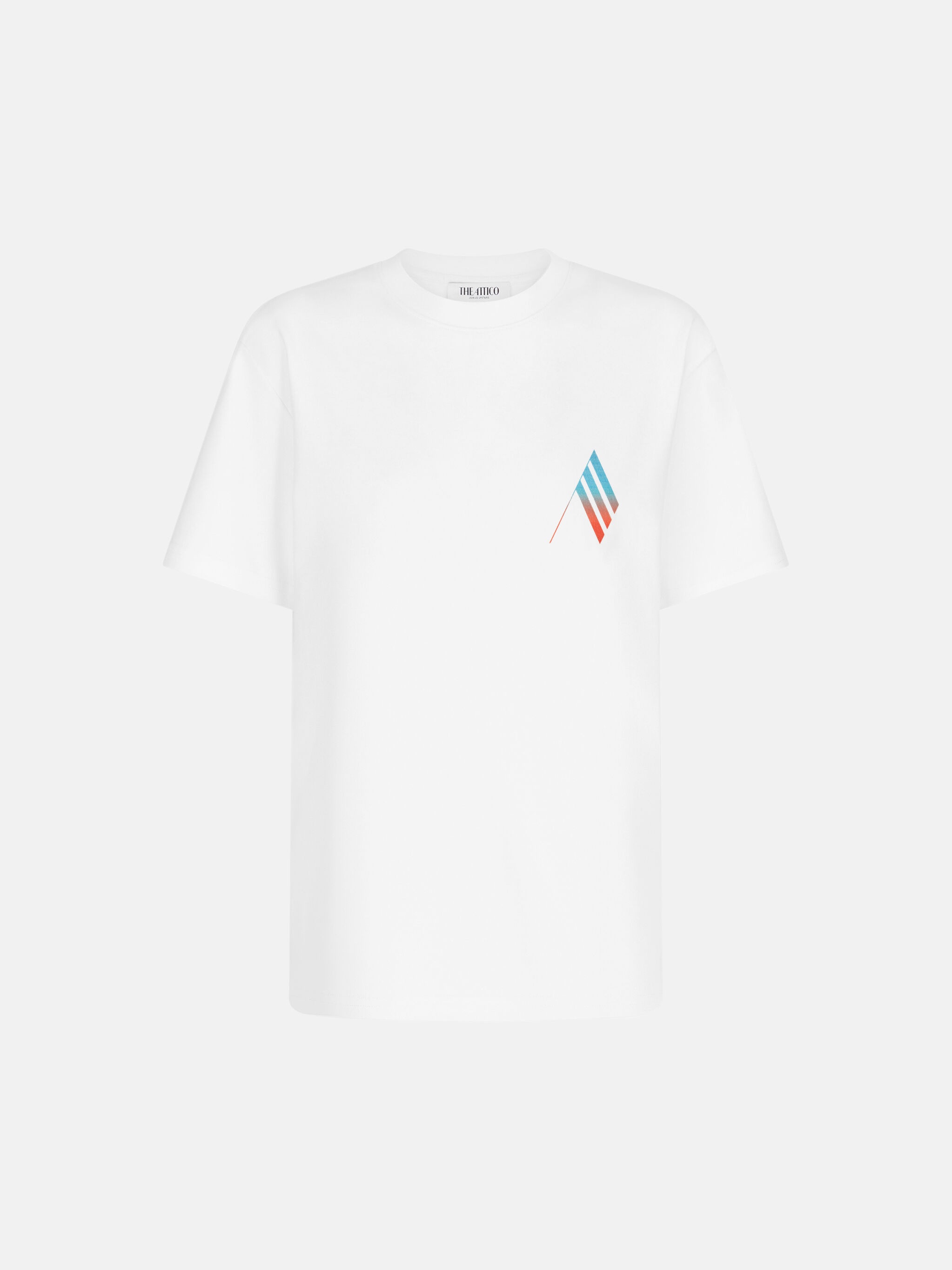 ''IBIZA VISTA MARE'' T-SHIRT WHITE, BRIGHT RED AND LIGHT BLUE - 1