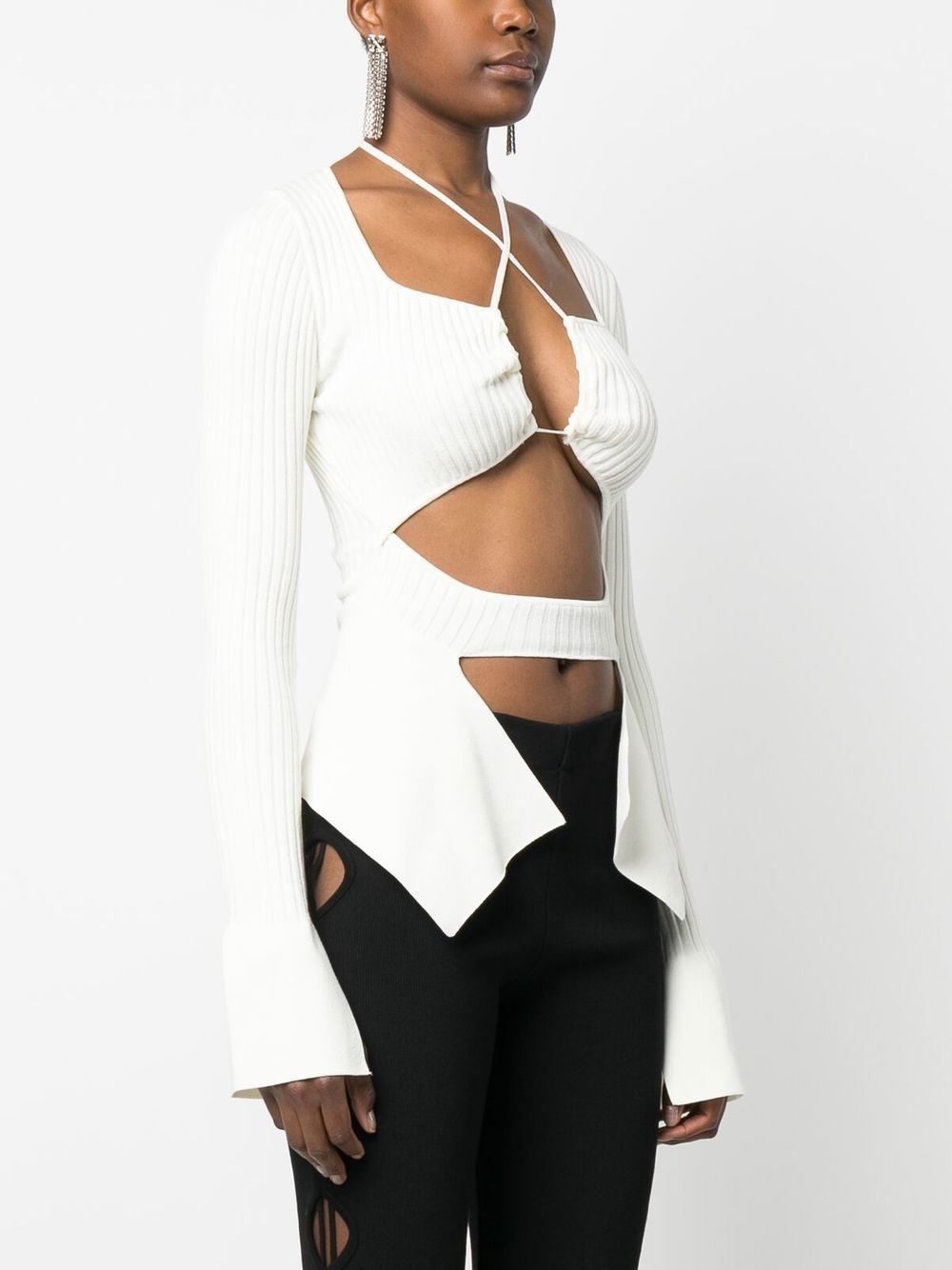 asymmetric cut-out top - 3