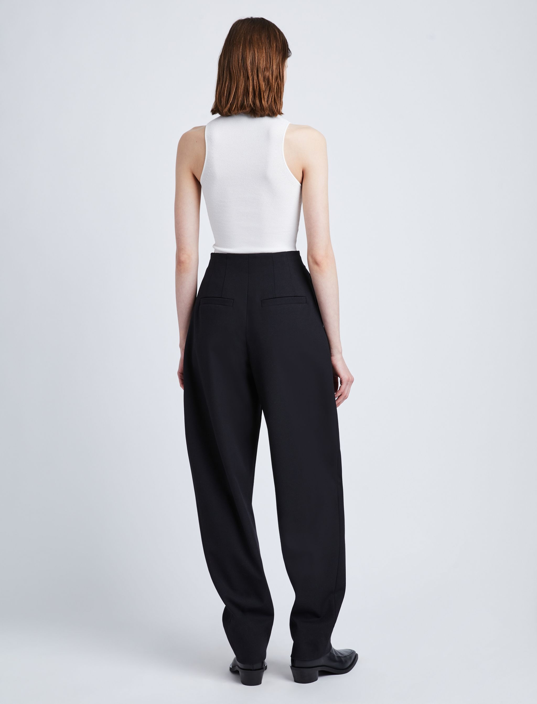 Wool Stretch Suiting Trousers - 4