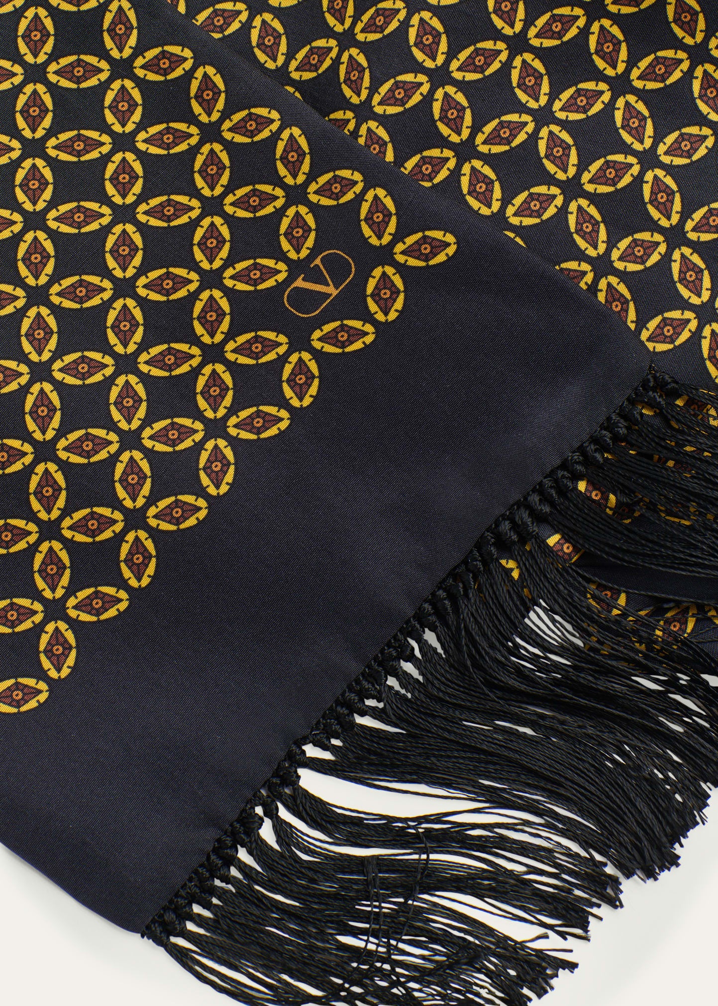 Men's Printed Fringe Scarf - 3