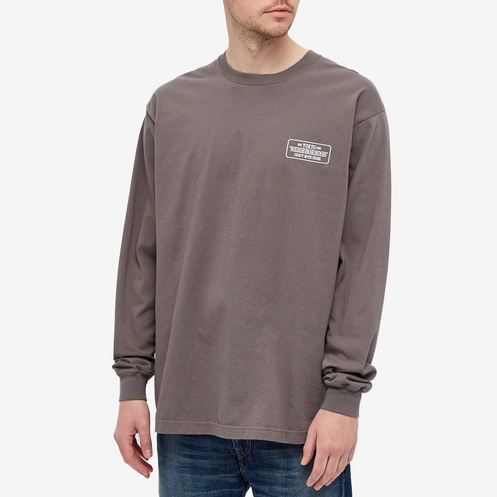 Neighborhood Long Sleeve Bar & Shield Tee - 4