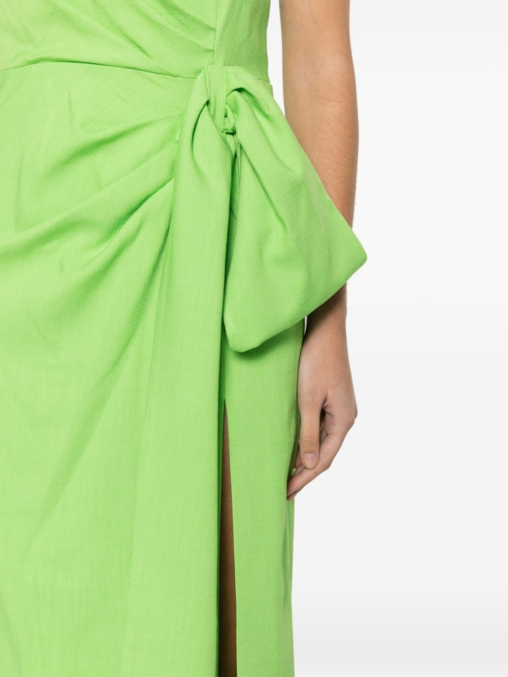 gathered-detail maxi dress - 5