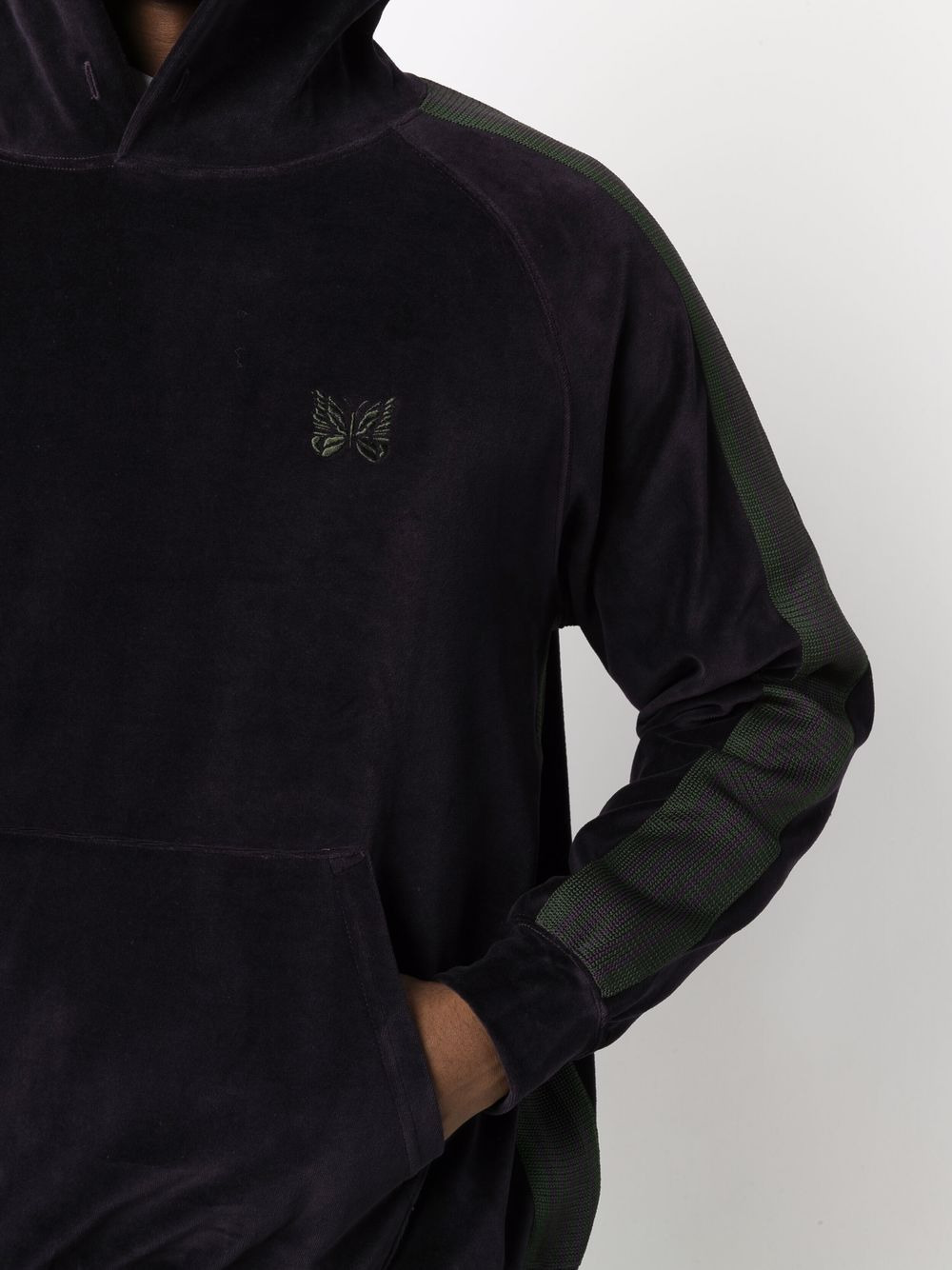 logo embroidered hoodie - 5