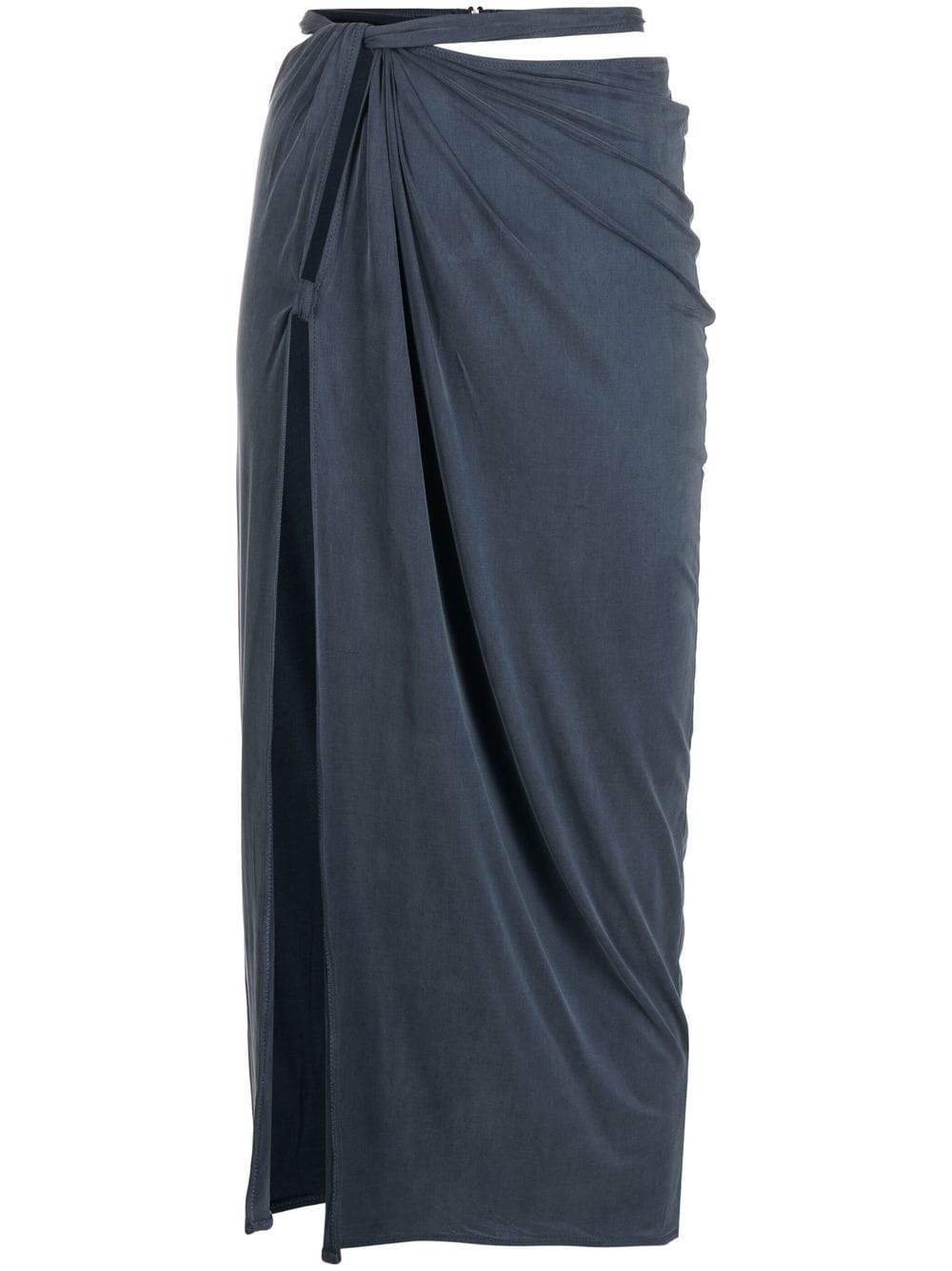 La jupe Espelho cut-out draped skirt - 1