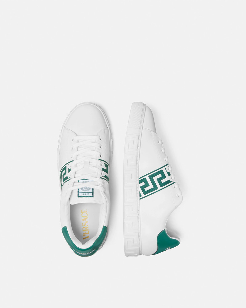 Embroidered Greca Sneakers 3