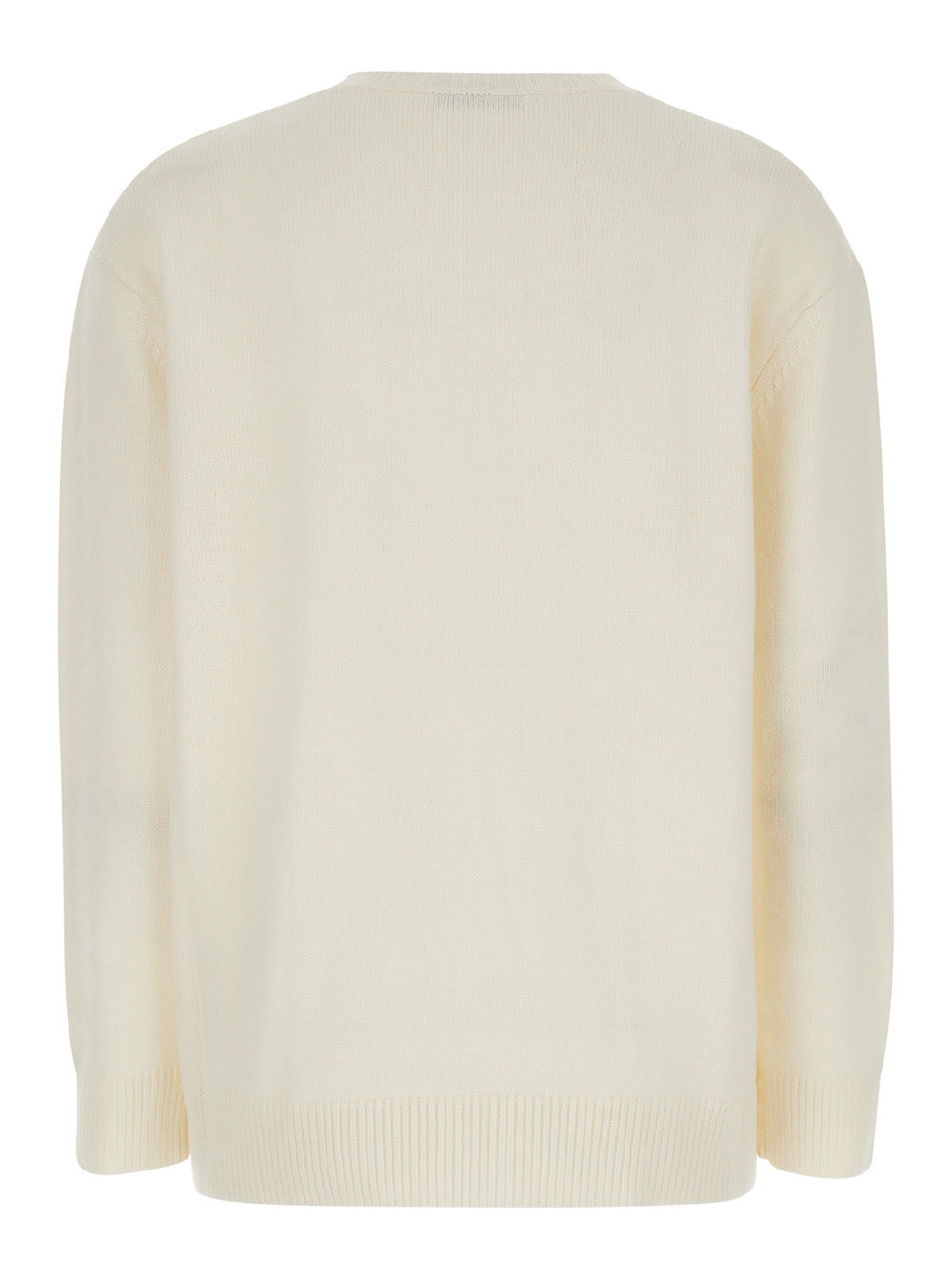 Max Mara Women White Sweater With 1951 Logo In Wool And Cashmere Woman - 2
