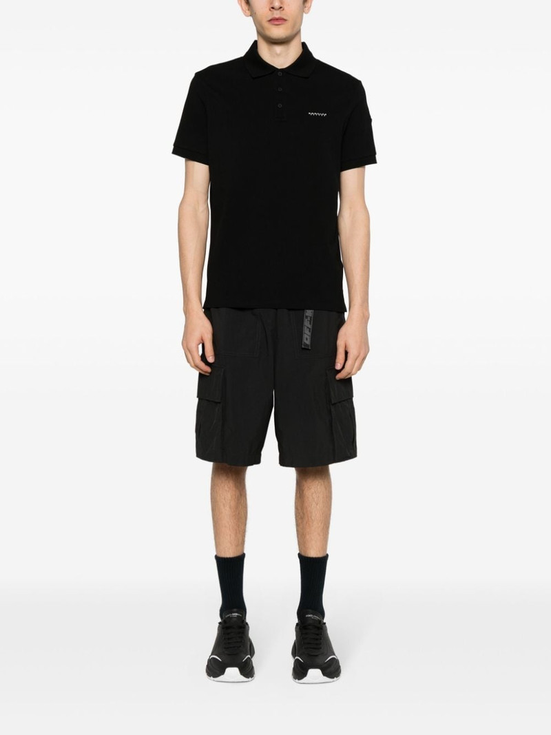 Moncler rubberised-logo polo shirt outlook
